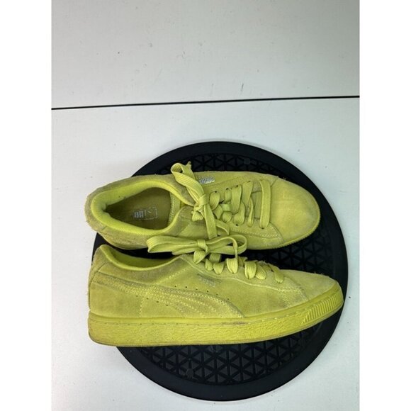 Puma Suede Triple Yellow Women’s Sneakers Sz 5.5 US - Picture 1 of 11